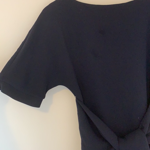 Whistles navy belted dress - Picture 4 of 7